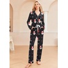 image:imageEkouaer Womens Pajamas Long Sleeve Loungewear Casual Button Down PjsChristmas Pattern2