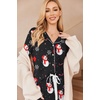 image:imageEkouaer Womens Pajamas Long Sleeve Loungewear Casual Button Down PjsChristmas Pattern2