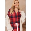 image:imageEkouaer Womens Pajamas Long Sleeve Loungewear Casual Button Down PjsChristmas Plaid