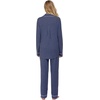 image:imageEkouaer Womens Pajamas Long Sleeve Loungewear Casual Button Down PjsDark Blue
