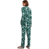 image:imageEkouaer Womens Pajamas Long Sleeve Loungewear Casual Button Down PjsGreen Floral