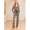 image:imageEkouaer Womens Pajamas Long Sleeve Loungewear Casual Button Down PjsLeopard