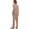 image:imageEkouaer Womens Pajamas Long Sleeve Loungewear Casual Button Down PjsLight Brown