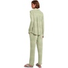 image:imageEkouaer Womens Pajamas Long Sleeve Loungewear Casual Button Down PjsLight Green