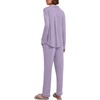 image:imageEkouaer Womens Pajamas Long Sleeve Loungewear Casual Button Down PjsLight Purple