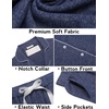 image:imageEkouaer Womens Pajamas Long Sleeve Loungewear Casual Button Down PjsNavy