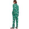 image:imageEkouaer Womens Pajamas Long Sleeve Loungewear Casual Button Down PjsSanta Claus