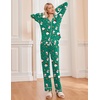image:imageEkouaer Womens Pajamas Long Sleeve Loungewear Casual Button Down PjsSanta Claus