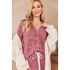 image:imageEkouaer Womens Pajamas Long Sleeve Loungewear Casual Button Down PjsWine