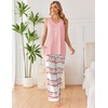 image:imageEkouaer Womens Pajamas Set Sleeveless Lounge Sets Tank Top and Pants PjsTiedye Pink