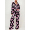 image:imageEkouaer Womens Satin Silky Pajama Set Soft Long PJs Button Down LoungewearCpink Leopard