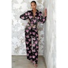 image:imageEkouaer Womens Satin Silky Pajama Set Soft Long PJs Button Down LoungewearCpink Leopard