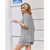 image:imageEkouaer Womens Two Piece Sets Summer Lounge Set Matching OutfitsBlack White Striped