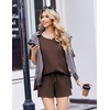 image:imageEkouaer Womens Two Piece Sets Summer Lounge Set Matching OutfitsBrown