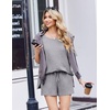 image:imageEkouaer Womens Two Piece Sets Summer Lounge Set Matching OutfitsLight Gray