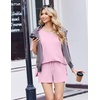 image:imageEkouaer Womens Two Piece Sets Summer Lounge Set Matching OutfitsLight Pink