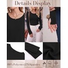 image:imageLong Sleeve Shirts for Women Thumb Hole Fitted Tops Thermal Layering TeesBlack