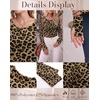 image:imageLong Sleeve Shirts for Women Thumb Hole Fitted Tops Thermal Layering TeesLeopard