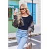 image:imageLong Sleeve Shirts for Women Thumb Hole Fitted Tops Thermal Layering TeesNavy Blue