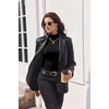 image:imageTurtleneck Tops for Women Long Sleeve Mock Neck Shirts Thermal UnderwearBlack