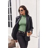 image:imageTurtleneck Tops for Women Long Sleeve Mock Neck Shirts Thermal UnderwearLight Green