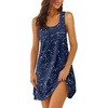 image:imageEkouaer Nightgowns for Women Cotton Night Gown Tank Sleeveless Sleep DressNavy Stars