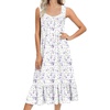 White Purple Floral