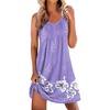 image:imageEkouaer Nightgowns for Women Sleeveless Sleep Shirt Tank V Neck Night GownPurple Flowers