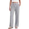 image:imageEkouaer Pajama Pants Women 2026 Soft Pj Bottom Wide Leg Lounge Sleep PantsLight Grey