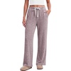image:imageEkouaer Pajama Pants Women 2026 Soft Pj Bottom Wide Leg Lounge Sleep PantsPink