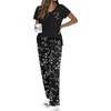 Black White Floral