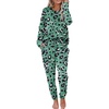 Green Leopard-print