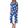 Blue Flower Leopard Print