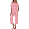Pink Cashew Flower Print