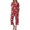 Wine Red Flowers Print