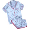 Blue Cherry Print