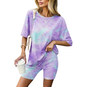 image:imageEkouaer Lounge Sets 2 Piece Summer Outfits 2026 Oversized Biker Short SetsPurple1