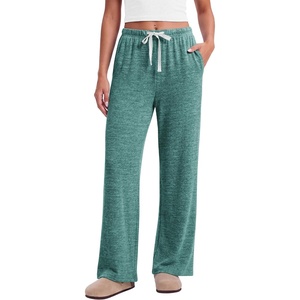 image:imageEkouaer Pajama Pants Women 2026 Soft Pj Bottom Wide Leg Lounge Sleep PantsGreen