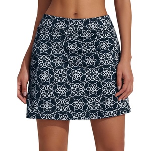 image:imageEkouaer Womens Active Performance Skort Lightweight Skirt for Golf TennisBlack Flower