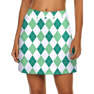 image:imageEkouaer Womens Active Performance Skort Lightweight Skirt for Golf TennisGreen White Plaid