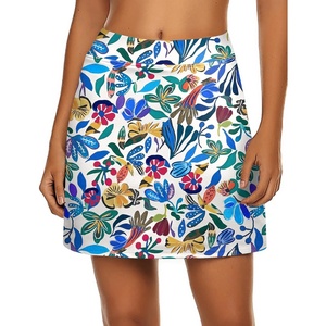 image:imageEkouaer Womens Active Performance Skort Lightweight Skirt for Golf TennisNature Floral