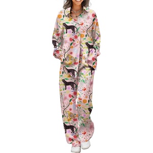 image:imageEkouaer Womens Satin Silky Pajama Set Soft Long PJs Button Down LoungewearBblack Panther Seed