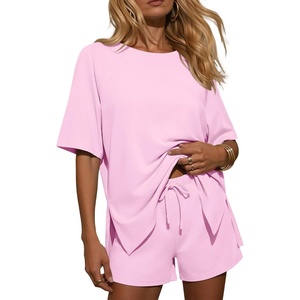 image:imageEkouaer Womens Two Piece Sets Summer Lounge Set Matching OutfitsLight Pink