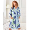 image:imageEkouaer Robes for Women Bathrobe Lightweight Robe 34 Sleeve Knit SleepwearGreen Tie Dye