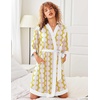 image:imageEkouaer Robes for Women Bathrobe Lightweight Robe 34 Sleeve Knit SleepwearYellow Pink Grid