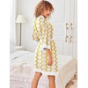 image:imageEkouaer Robes for Women Bathrobe Lightweight Robe 34 Sleeve Knit SleepwearYellow Pink Grid