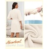 image:imageEkouaer Towel Robe for Women Terry Cloth Robes for Women Absorbent BathrobeCream