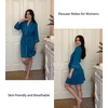 image:imageEkouaer Women Robes Knee Length Kimono Bathrobe Lightweight Soft Sleepwear1 Turquoise