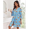 image:imageEkouaer Women Robes Knee Length Kimono Bathrobe Lightweight Soft SleepwearGoblet