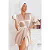 image:imageEkouaer Womens Satin Robes Short Silk Kimono Bath Robe with Pockets01champagne